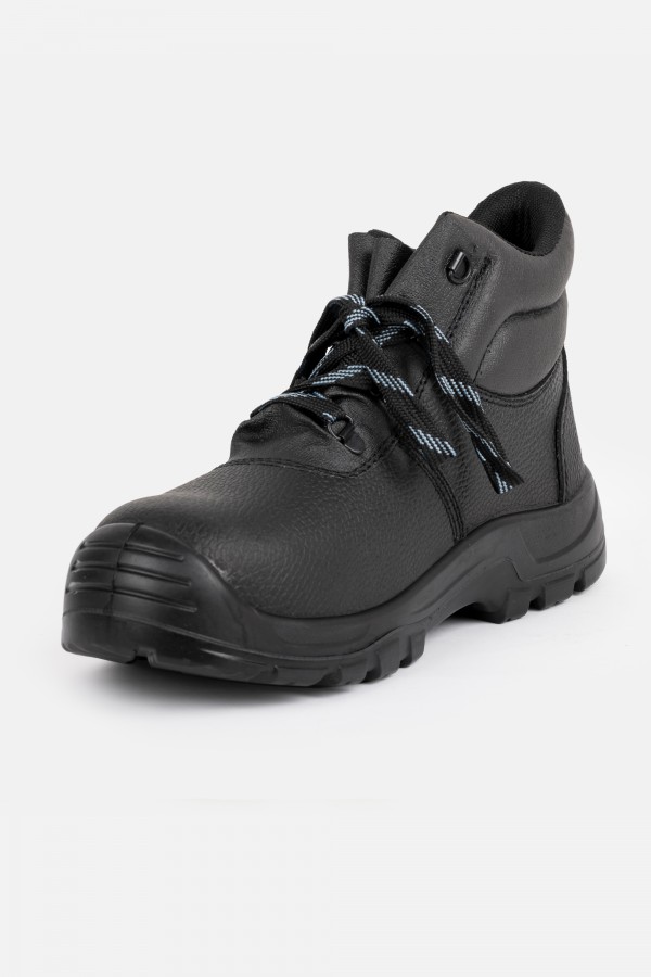 Black High Ankle Idustrial Safety Shoe